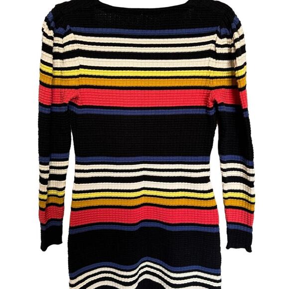 Free People Colorful Striped Gidget Knit Quilted Sweater Dress XS - Picture 7 of 9